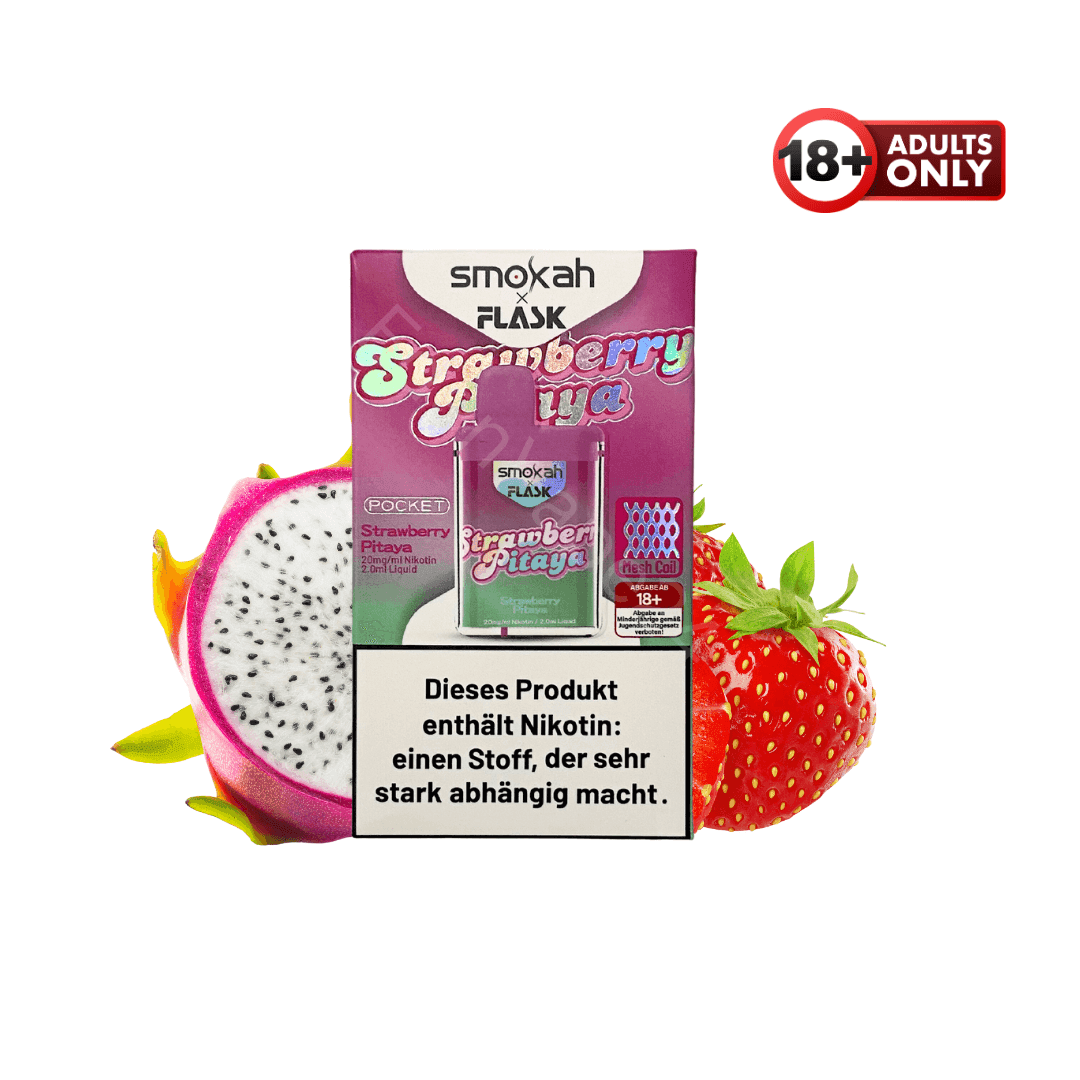 Smohak X Flask Pocket - Strawberry Pitaya - EdenVape24